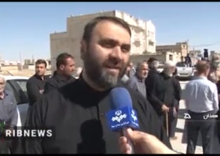 آیین تشییع و خاکسپاری پدر شهیدان والامقام «عسگری» در شهرستان بهار