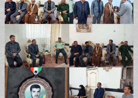 سرکشی و اهداء نشان سرو به خانواده معظم شهید قاسمی “شهرستان درگزین”