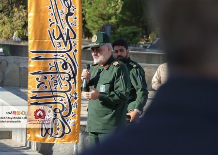 گزارش تصویری | آیین غبارروبی مزار مطهر شهید همدانی گرامیداشت قافله سالار شهدای مدافع حرم