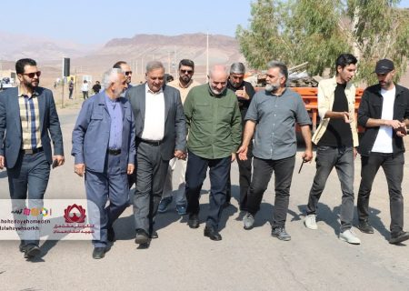 گزارش تصویری | سرکشی سردار فرمانده سپاه انصارالحسین علیه السلام از پروژه فیلم سینمایی سردار شهید قهاری سعید